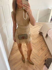 It Girl Dress Gold