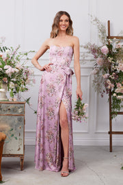 The Cecilia Dress in Lilac Tapestry Rose