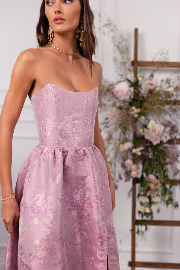 The Charlotte Dress in Orchid Haze Windsor