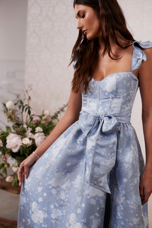 The Veronica Dress in Denim Blue Windsor