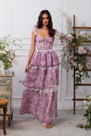 The Jolie Dress in Lilac Tapestry Rose