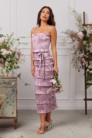 The Lily Dress in Lilac Tapestry Rose