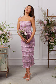 The Lily Dress in Lilac Tapestry Rose