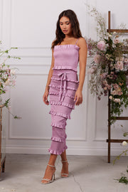 The Lily Dress in Mauve Mist