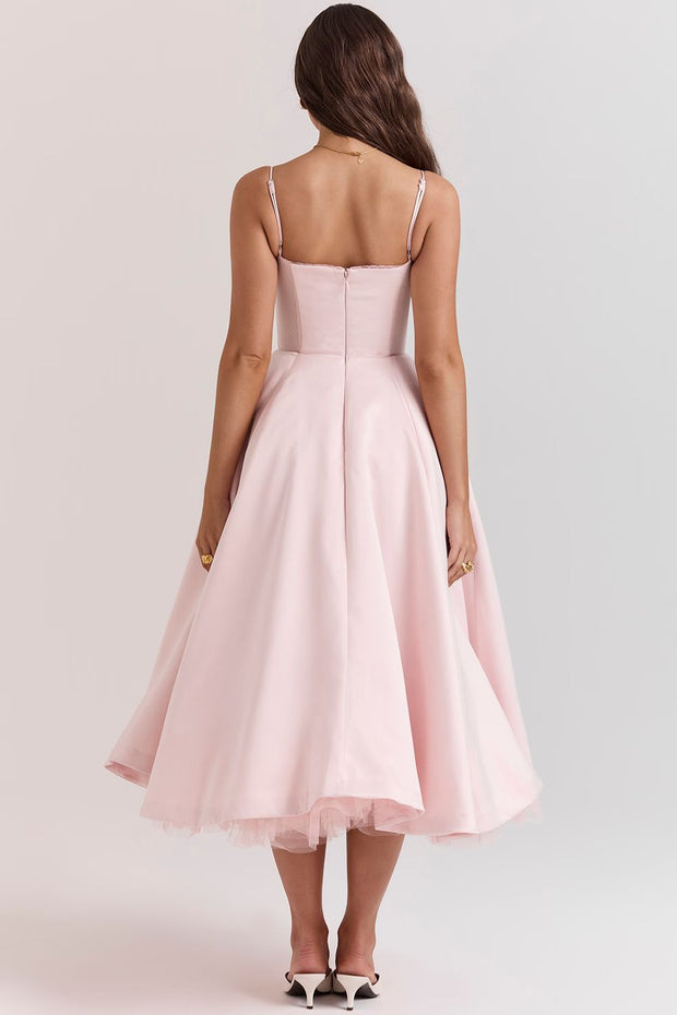 SELENE MIDI DRESS - BLUSH