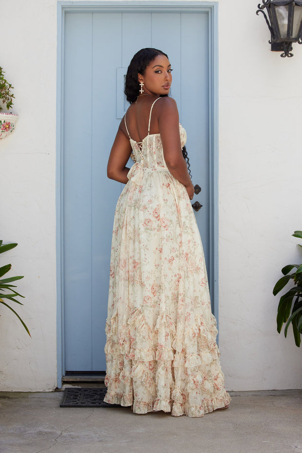 The Carmen Dress in Carmel Valley Rose