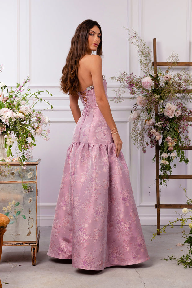 The Linda Dress in Orchid Haze Windsor