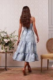 The Lorenza Dress in Denim Blue Windsor