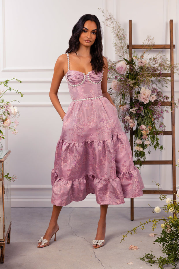 The Lorenza Dress in Orchid Haze Windsor