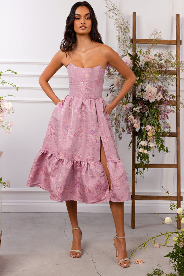 The Virginia Dress in Orchid Haze Windsor